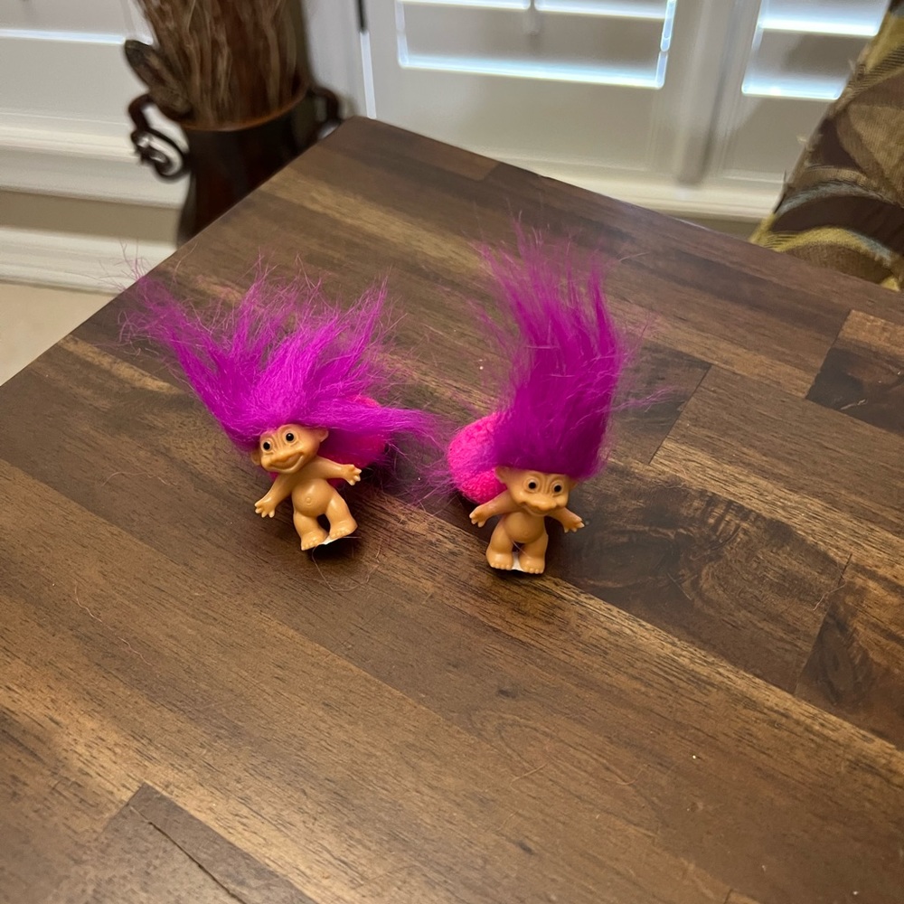 Trolls Hair Tie 80’s‎ Russ Vintage set of Two
